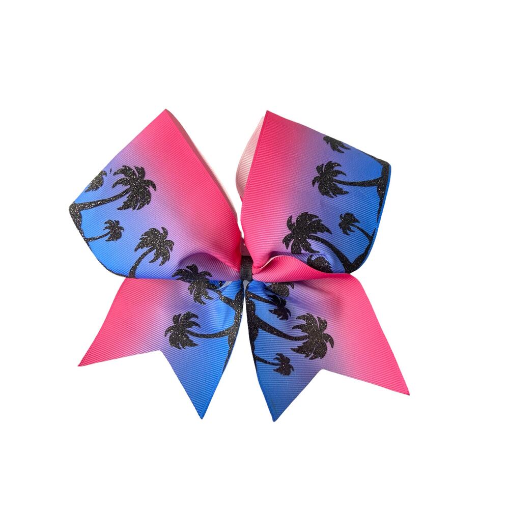 Tie Dye Palm Tree Beach Themed Bow Tie Hair Accessory Girls' Unbranded